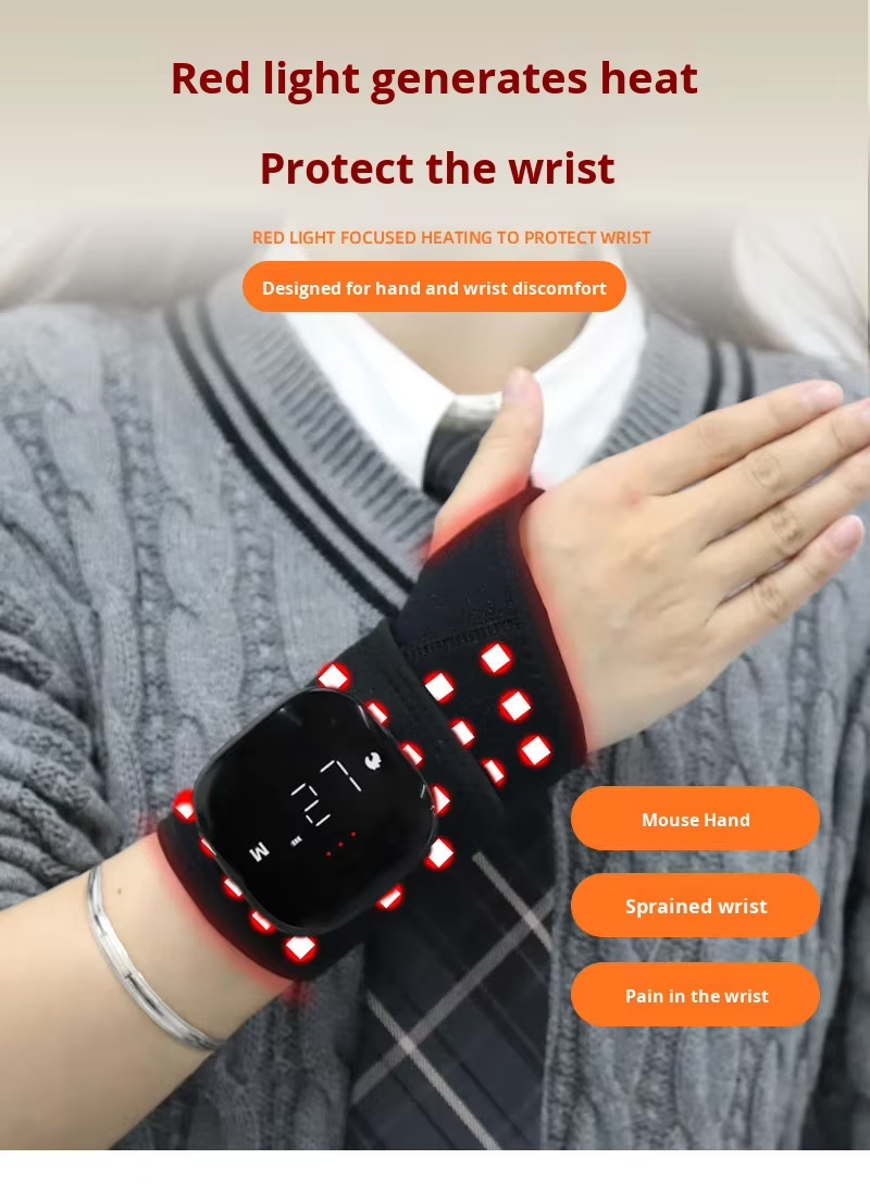 Red light therapy wrist guard