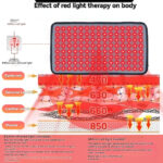 Red light therapy pad with 120 lamp beads