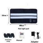 Red light therapy pad with 120 lamp beads