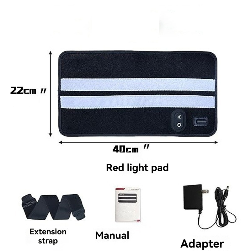 Red light therapy pad with 120 lamp beads