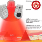 Red light therapy shawl with 63LED beads