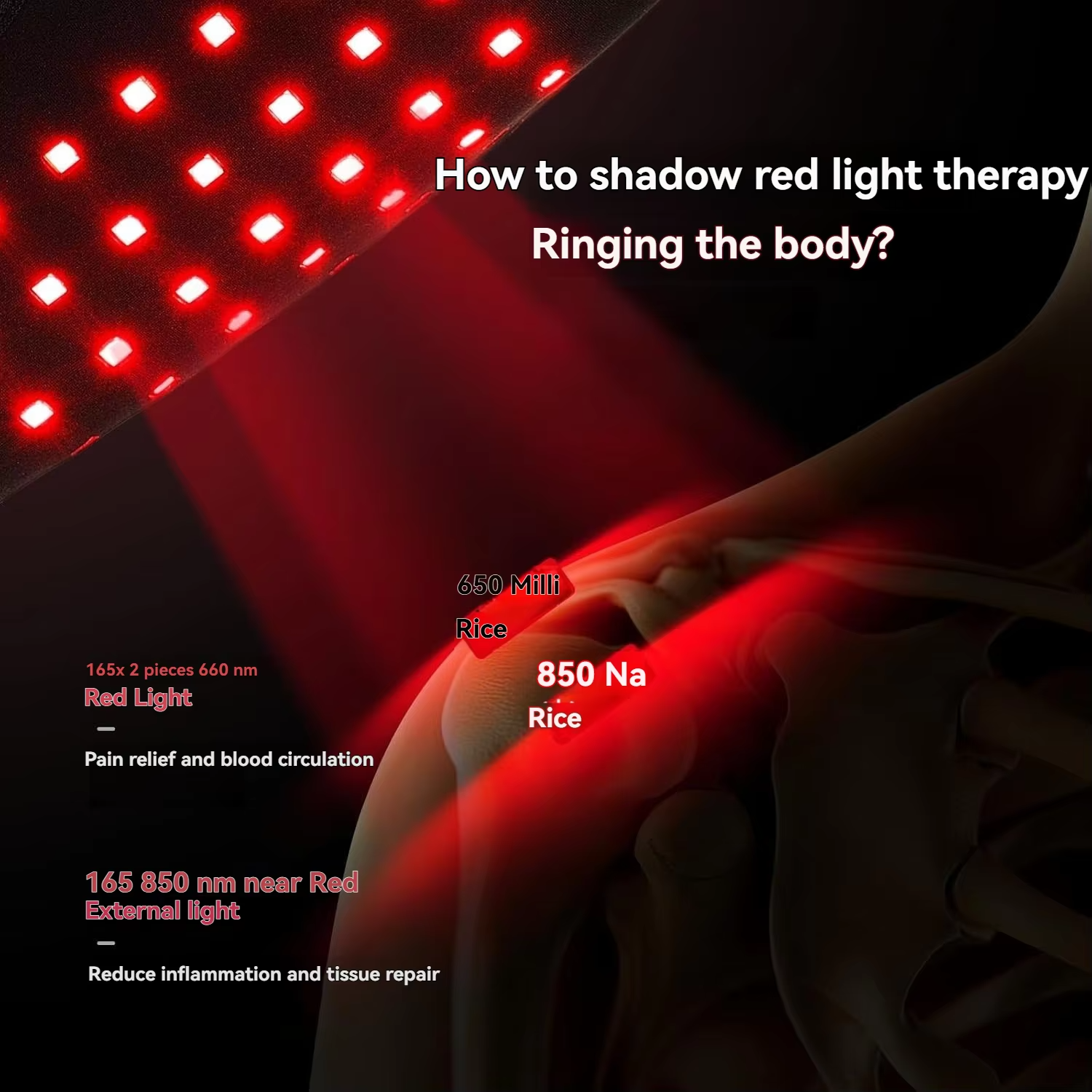 Red light therapy shawl