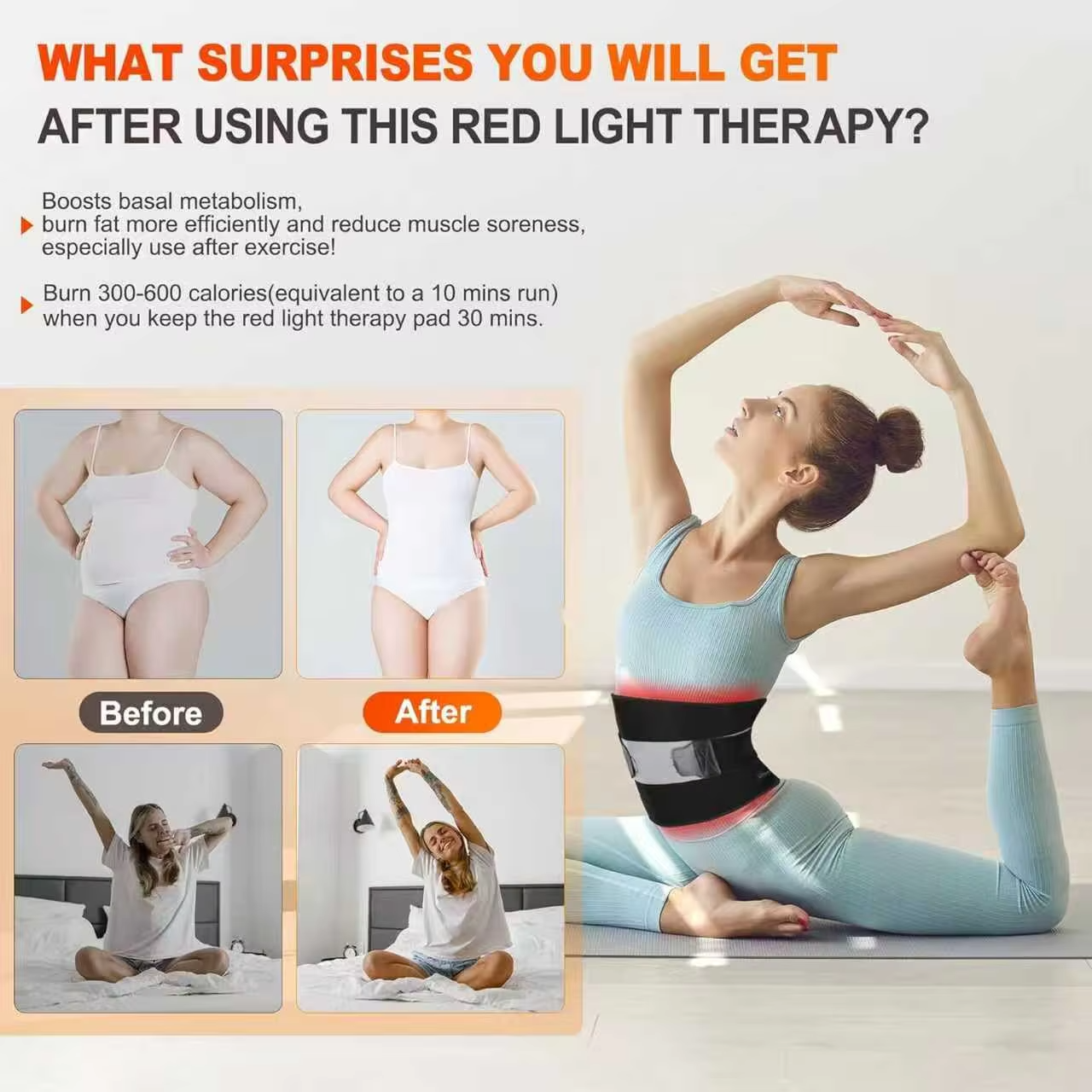 242 LED red light therapy pad