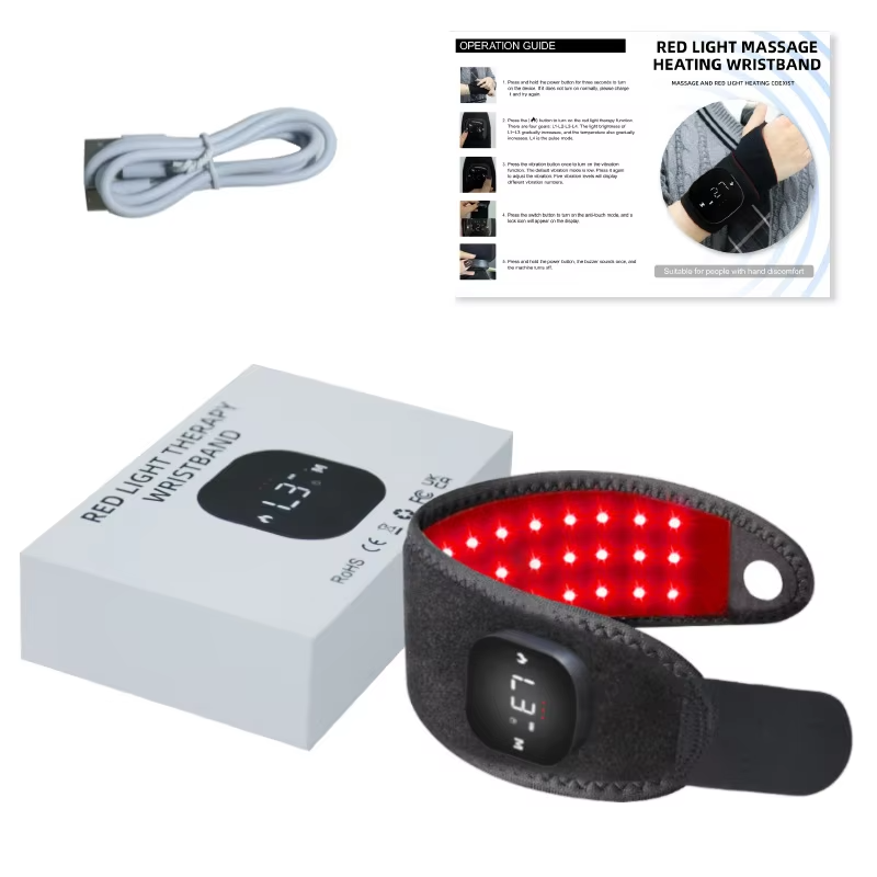 Red light therapy wrist guard