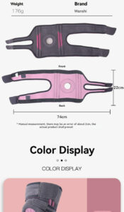 Knee brace details of size